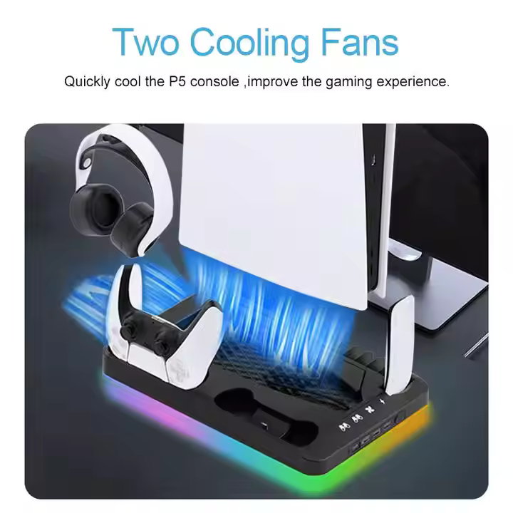 GameDock PS5 | Din ultimative opladnings- og kølestation til PS5