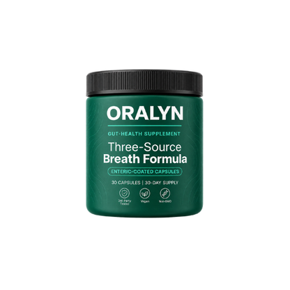 Oralyn | Formel mod dårlig ånde fra tre kilder (Tarm · Mund · Lever)
