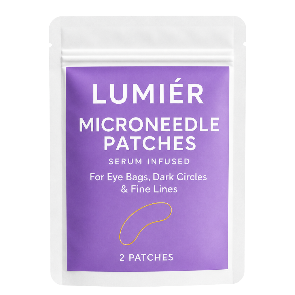Lumiér Mikronåle-patches | Dæmper, beroliger og letter hævelser under øjnene med op til 98 % på 24 timer!
