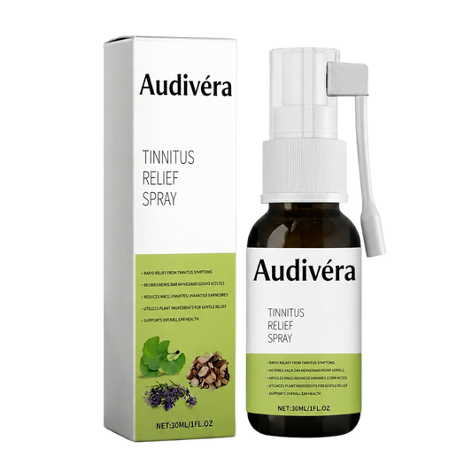 Audivéra Tinnitus-spray | Dæmper, beroliger og letter ringen for ørerne med op til 98 % på 24 timer!