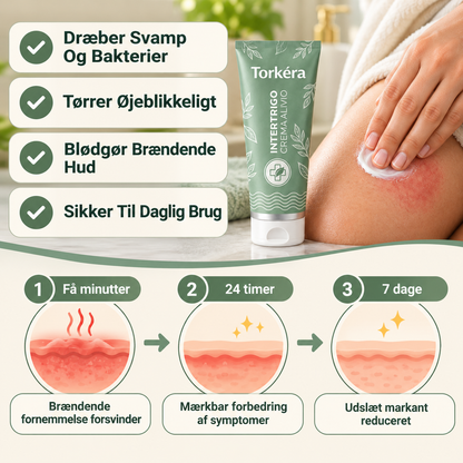 Torkéra Hudfoldsbetændelse Lindring | Behandler 99% Af Hudfoldsudslæt Fra Første Påføring