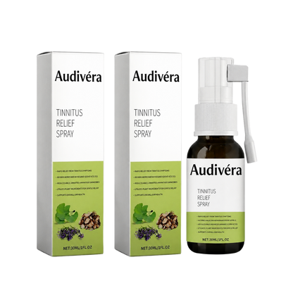 Audivéra Tinnitus-spray | Dæmper, beroliger og letter ringen for ørerne med op til 98 % på 24 timer!
