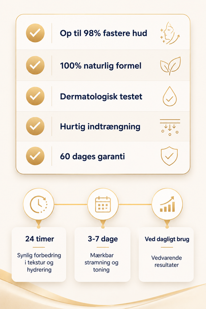 Liftara | Strammer, løfter og genopretter slap hud op til 98% inden for 24 timer!