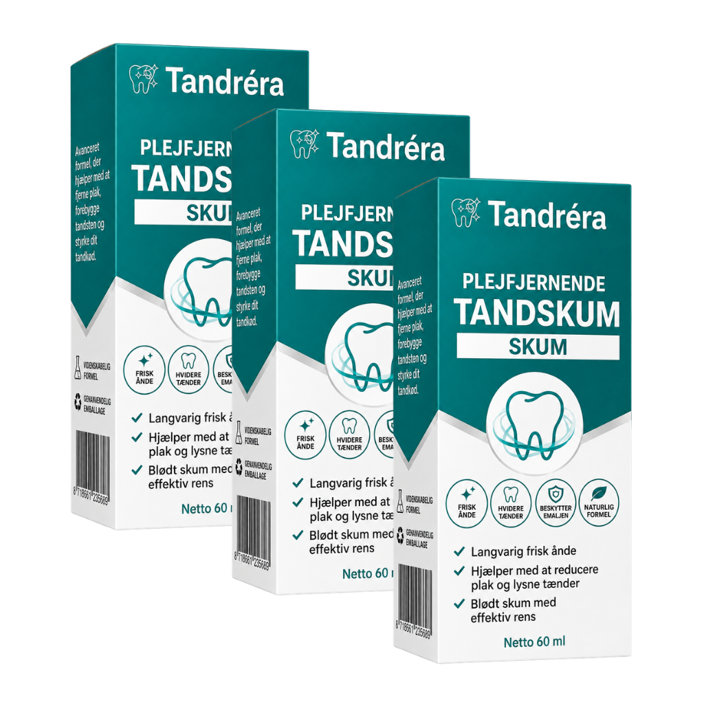 Tandréra Skum | Eliminér op til 95% af dårlig ånde og tandsten inden for 24 timer, uden besvær