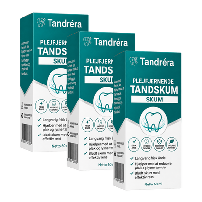 Tandréra Skum | Eliminér op til 95% af dårlig ånde og tandsten inden for 24 timer, uden besvær