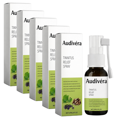 Audivéra Tinnitus-spray | Dæmper, beroliger og letter ringen for ørerne med op til 98 % på 24 timer!