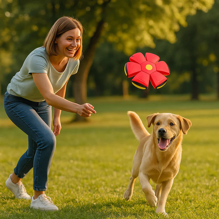 HundLykk | 2-i-1 Frisbee Bold for uendelig leg & glæde
