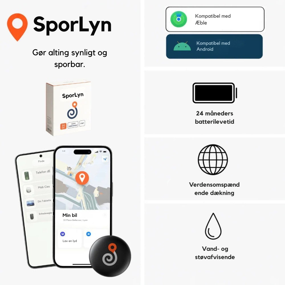 SporLyn | GPS-tracker uden abonnement
