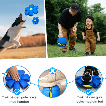 HundLykk | 2-i-1 Frisbee Bold for uendelig leg & glæde