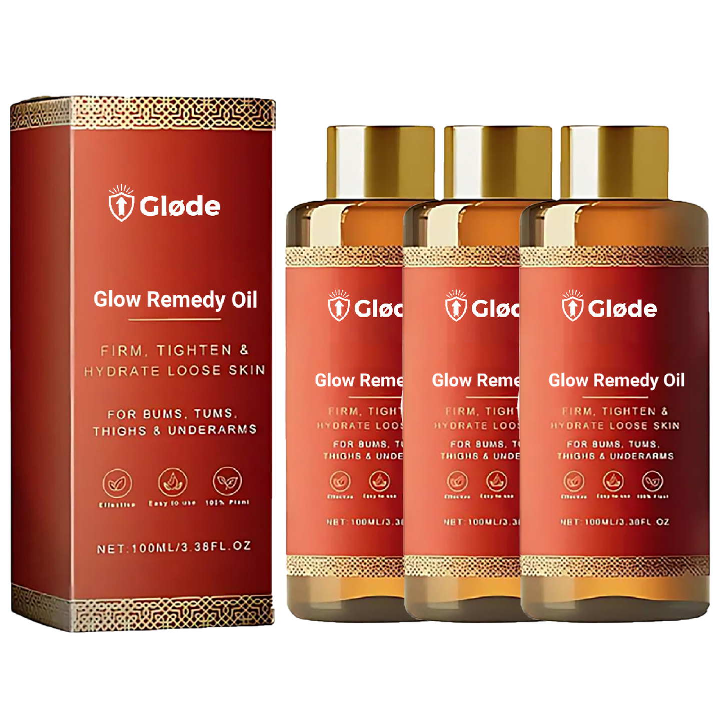 Gløde | Strammer, løfter og genopretter slap hud op til 98% inden for 24 timer!