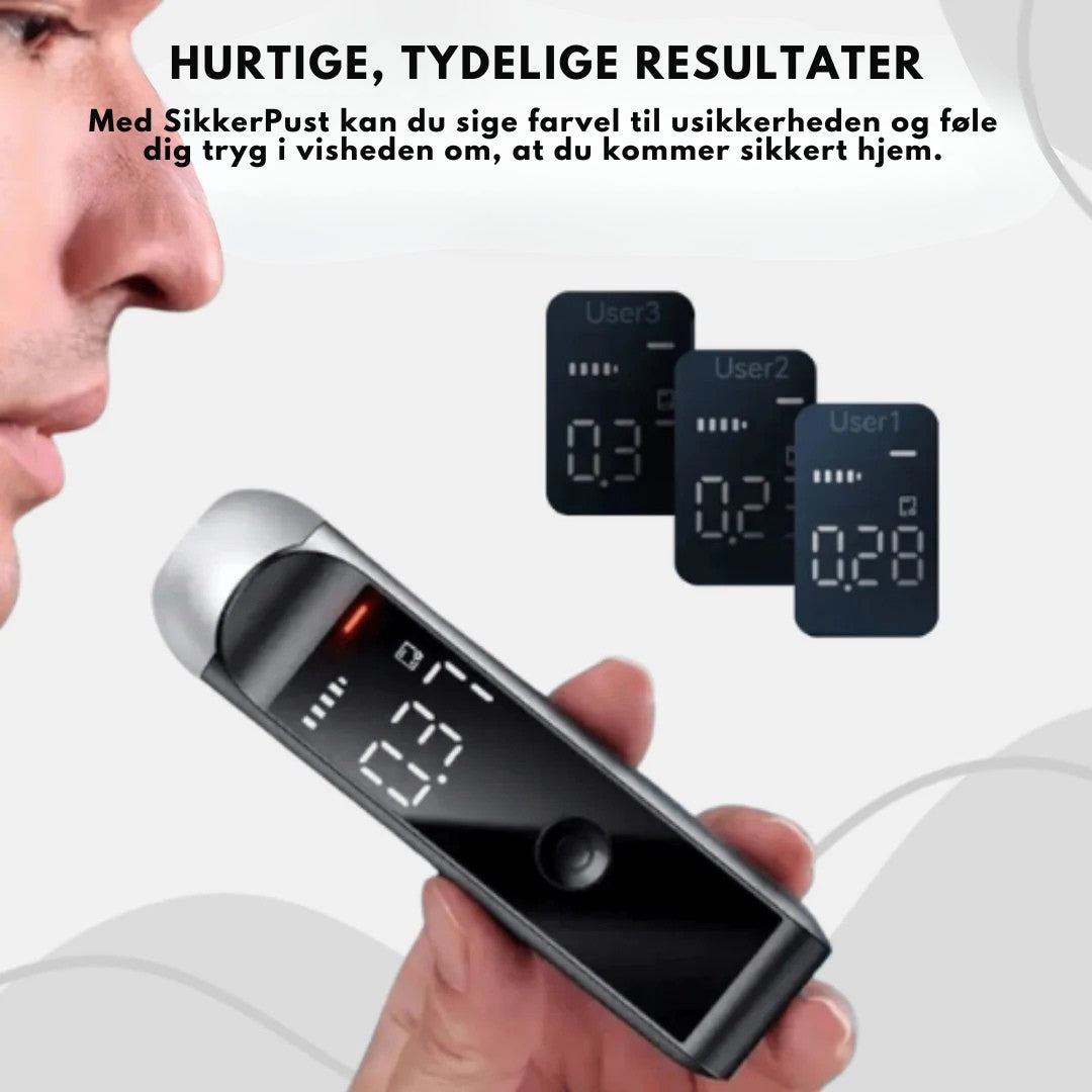 SikkerPust | Klar promilletest på 10 sekunder