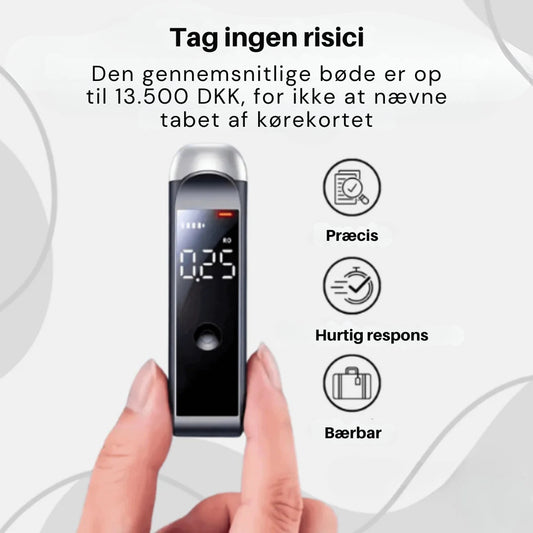 SikkerPust | Klar promilletest på 10 sekunder