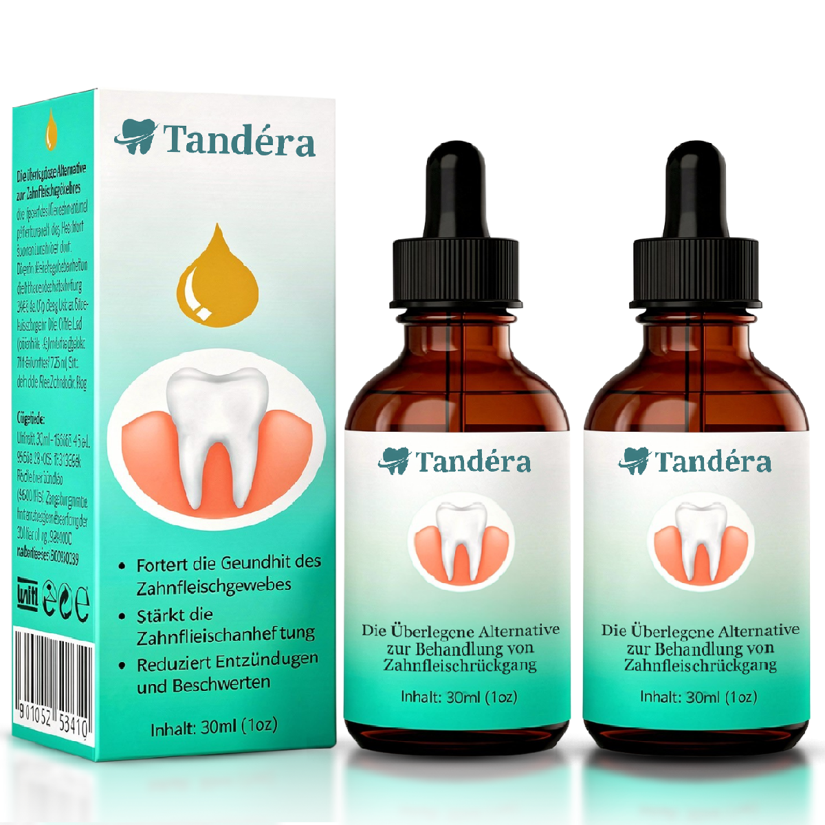 Tandéra | Genopretter Tilbagetrukket Tandkød I 93 % Af Tilfældene Inden For 4 Dage!