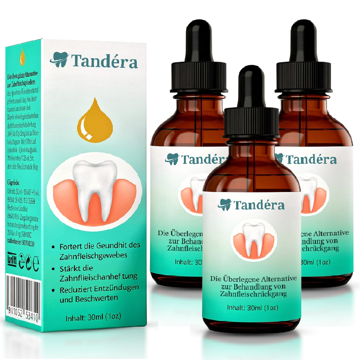 Tandéra | Genopretter Tilbagetrukket Tandkød I 93 % Af Tilfældene Inden For 4 Dage!