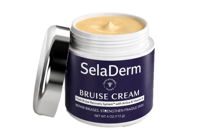 SelaDerm — Endelig en creme, der fjerner blå mærker på skrøbelig hud