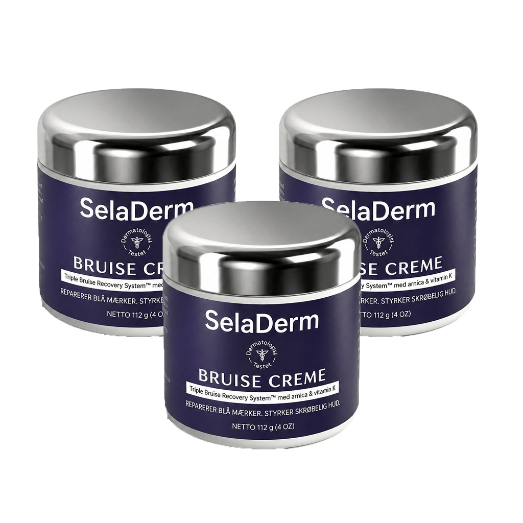 SelaDerm — Endelig en creme, der fjerner blå mærker på skrøbelig hud