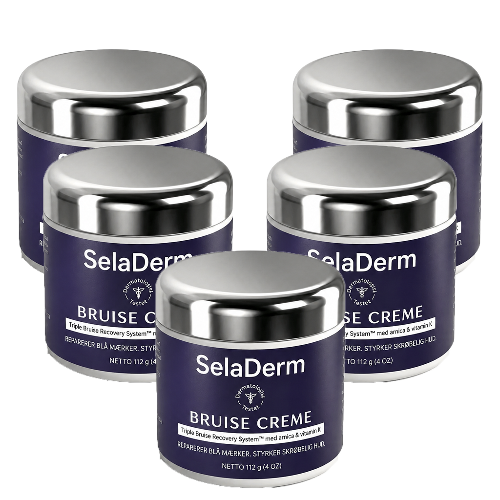 SelaDerm — Endelig en creme, der fjerner blå mærker på skrøbelig hud