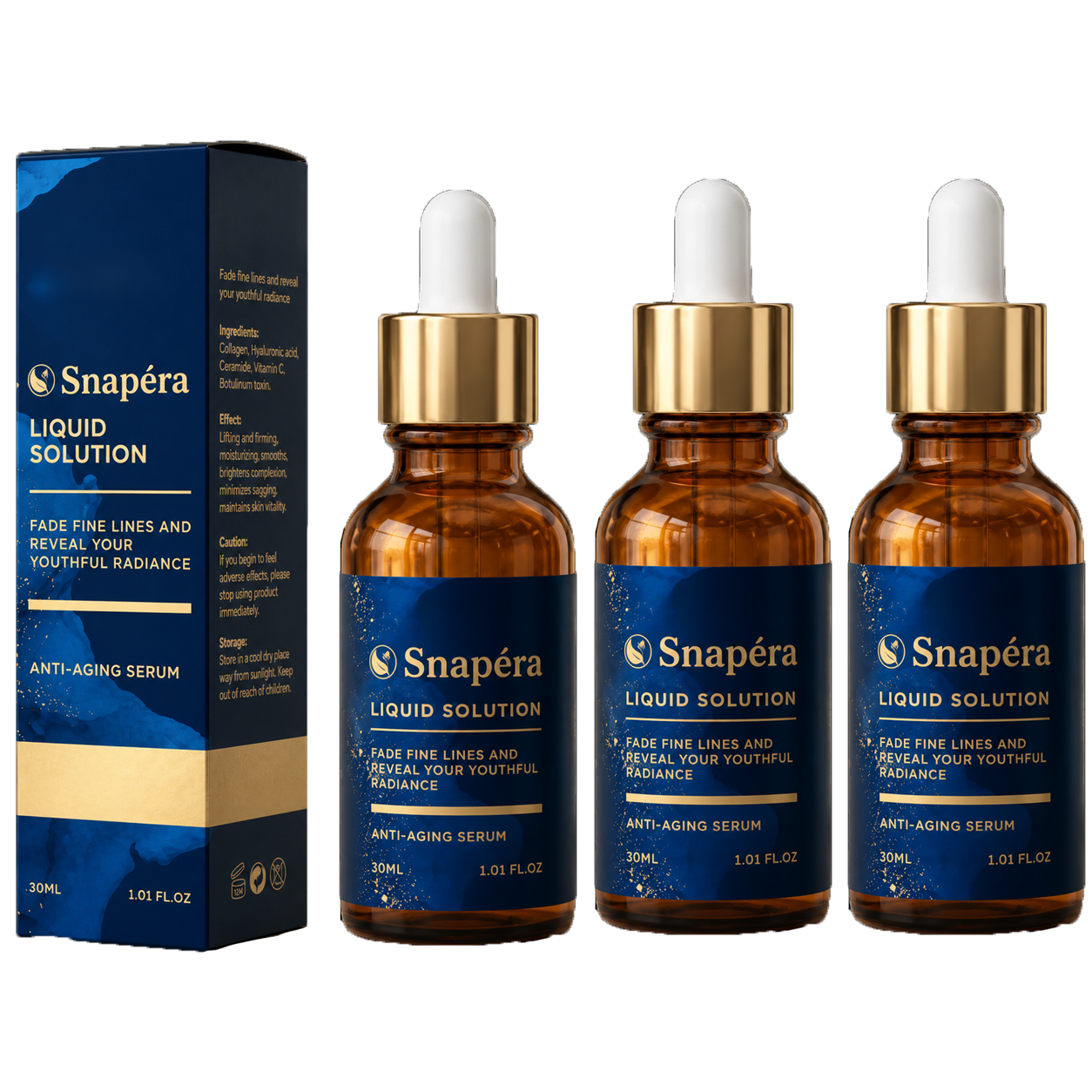 Snapéra Instant Anti-Age Serum | Visker 99,7% Af Rynkerne Ud På 15 Timer