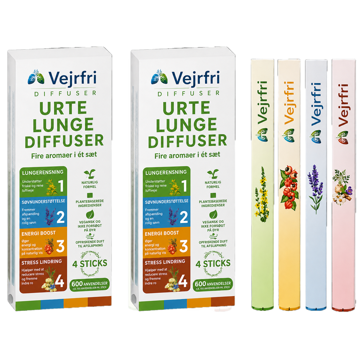 Vejrfri 4 Aromaer I Én Boks | Understøt Lungerensning, Bedre Søvn Og Mindre Stress På Blot 7 Dage!