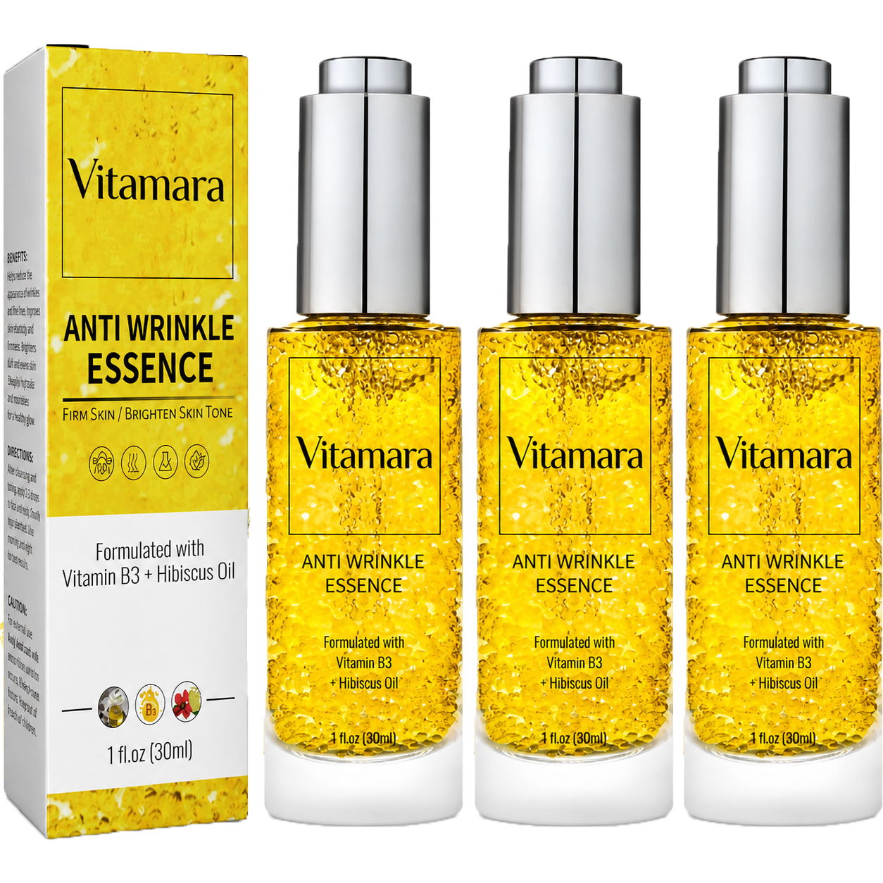 Vitamara | Vitamin B3 + Hibiscus Nærer Huden Indefra — Du Mærker Forskellen Om Morgenen