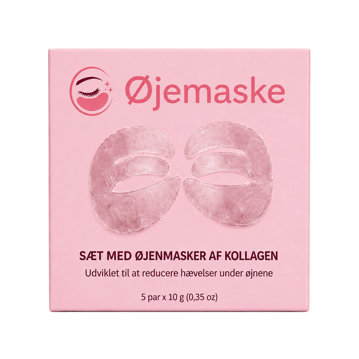 Øjemaske | Maske Med Peptider Og Kollagen Til Reduktion Af Rynker Og Mørke Rande Inden For 30 Minutter