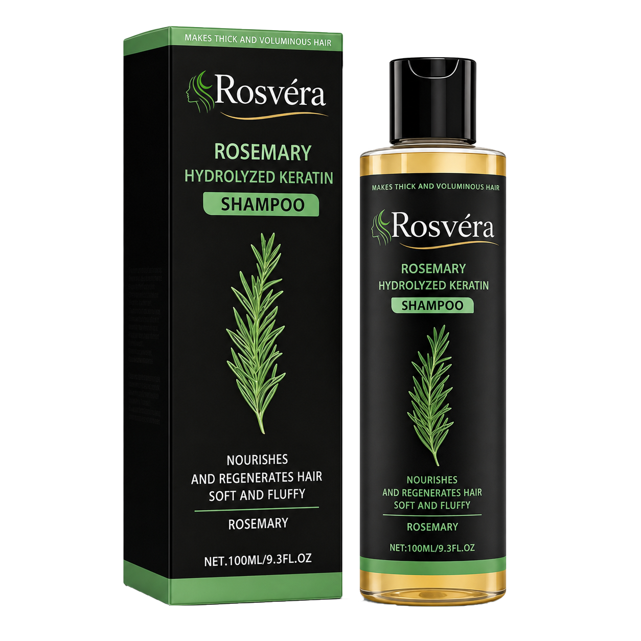 Rosvéra Rosmarinshampoo | Alt-i-én Pleje Til Tørt, Svagt Hår På 4 Uger
