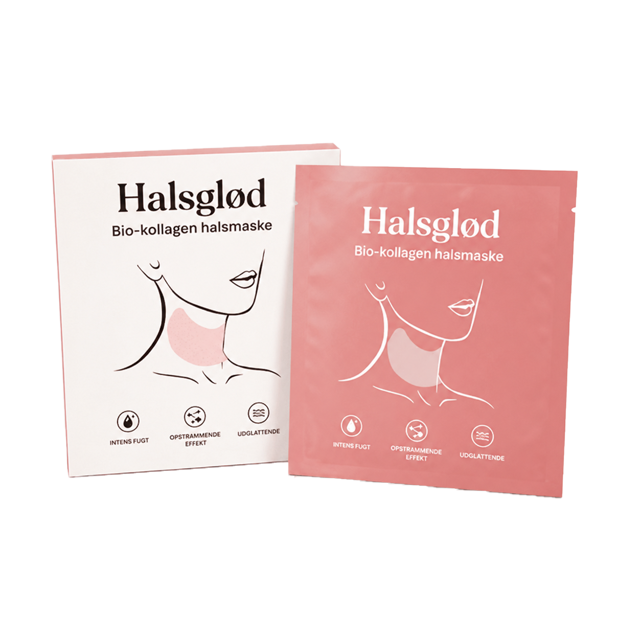 Halsglød | Reducer Halsrynker Og Løs Hud På 3 Timer Med Marin Bio-Kollagen Maske