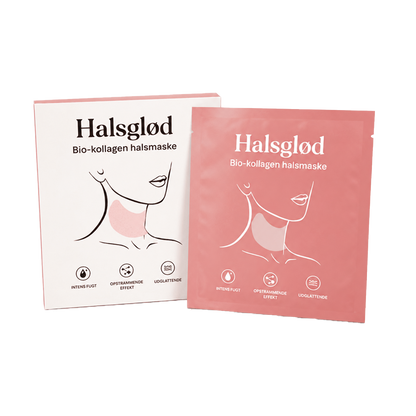 Halsglød | Reducer Halsrynker Og Løs Hud På 3 Timer Med Marin Bio-Kollagen Maske