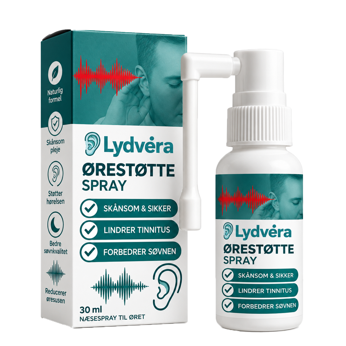 Lydvéra Ørepleje-Spray | Hør Op Til 99% Bedre På Kun 72 Timer