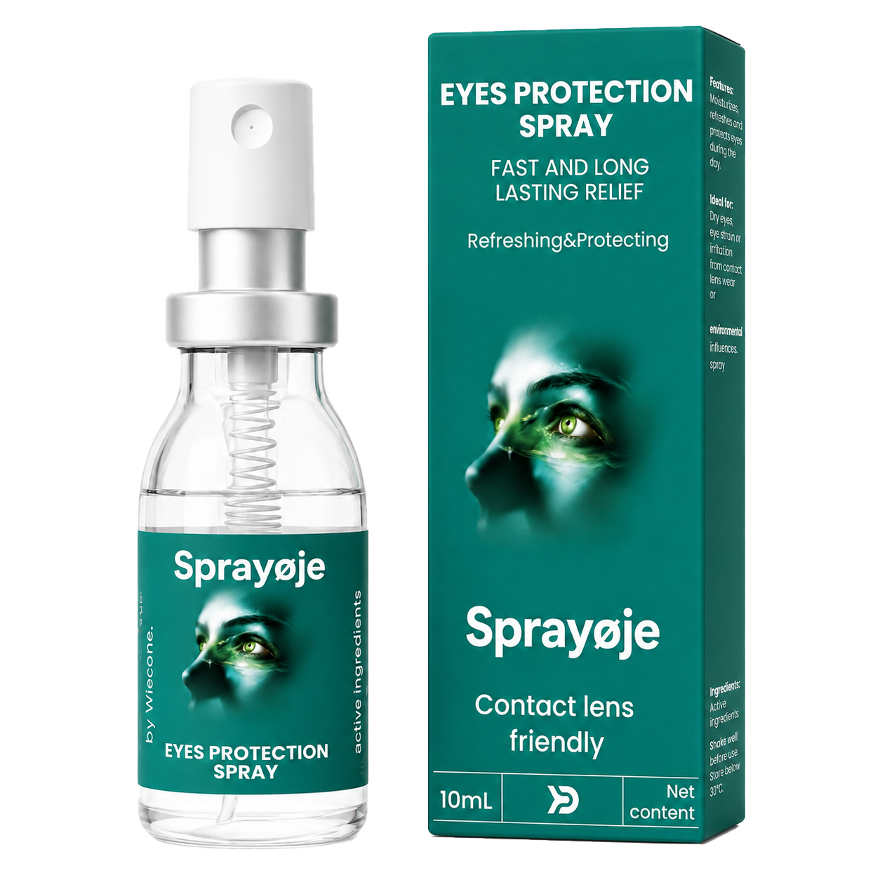 Sprayøje – Ét Spray På Lukket Øjenlåg — Lutein Leveret Direkte Til Nethinden