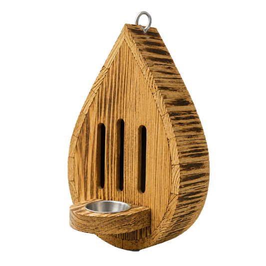 Sommerhus | Håndlavet Sommerfuglehus I Dråbeform Af Naturtræ