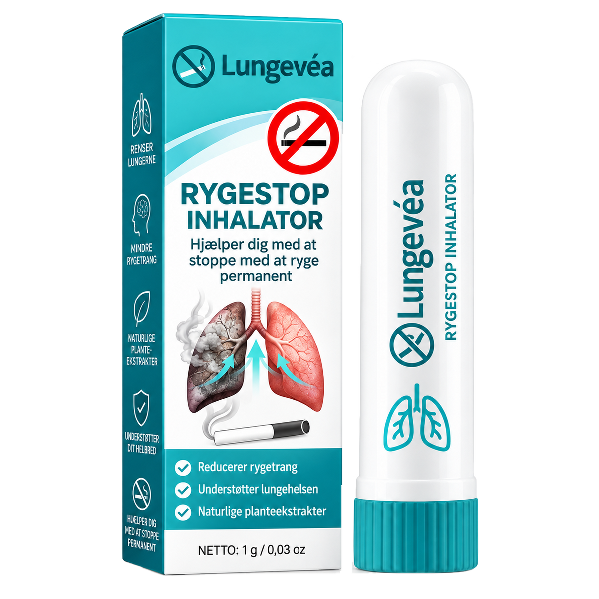 Lungevéa Inhalator | Reducer Trangen Til Nikotin Og Hjælper Dig Med At Stoppe