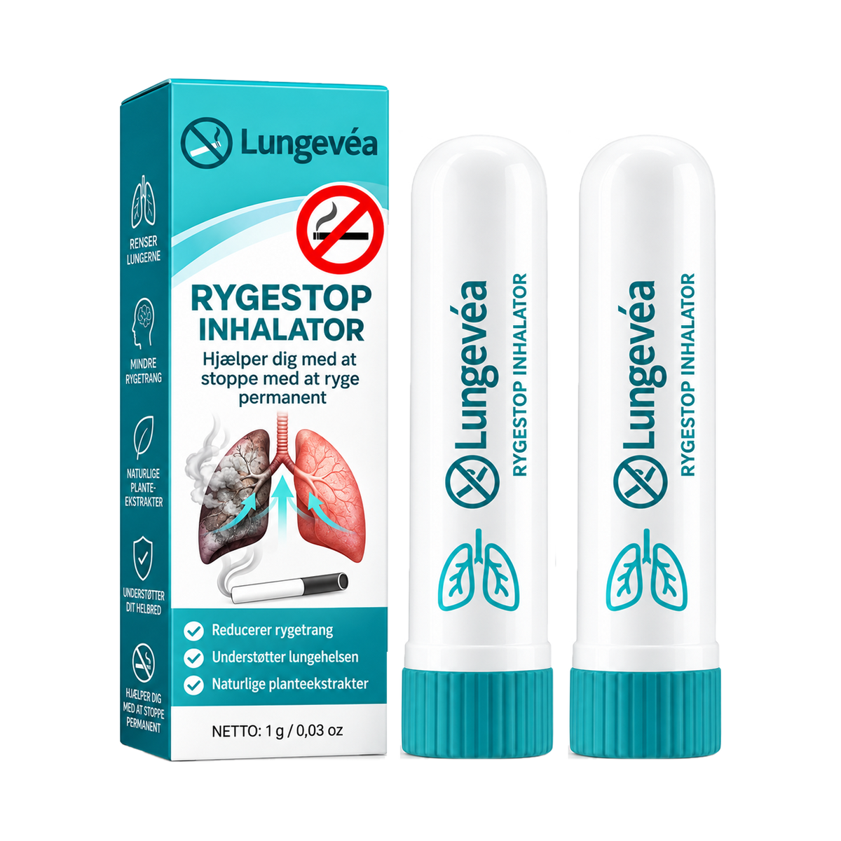Lungevéa Inhalator | Reducer Trangen Til Nikotin Og Hjælper Dig Med At Stoppe