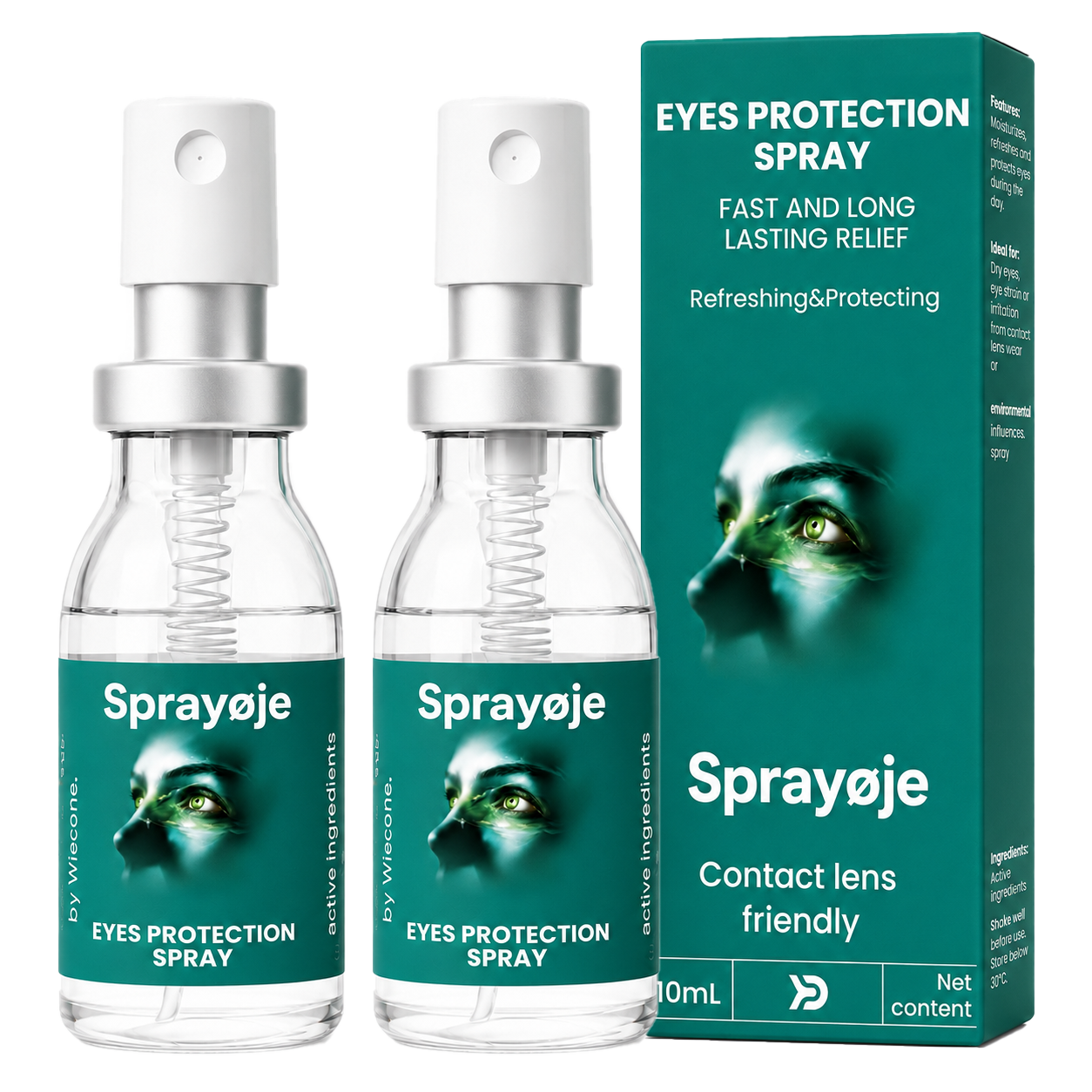 Sprayøje – Ét Spray På Lukket Øjenlåg — Lutein Leveret Direkte Til Nethinden