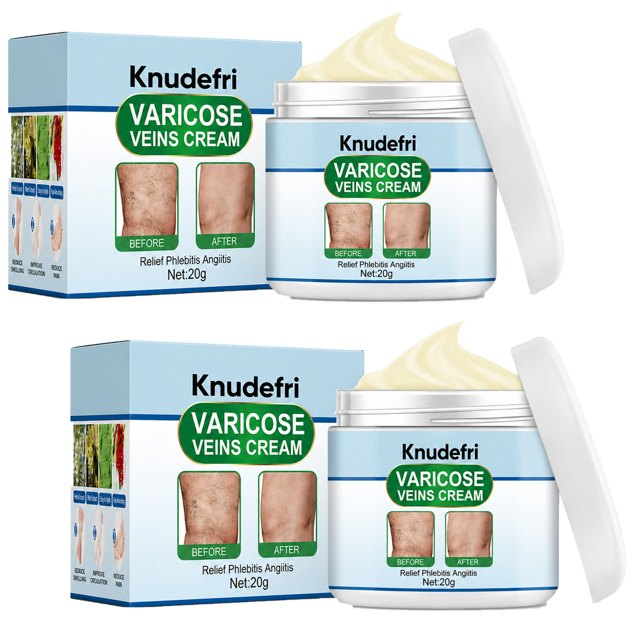 Knudefri Krampebalsam | 92% Mindre Synlige Årer På 7 Dage