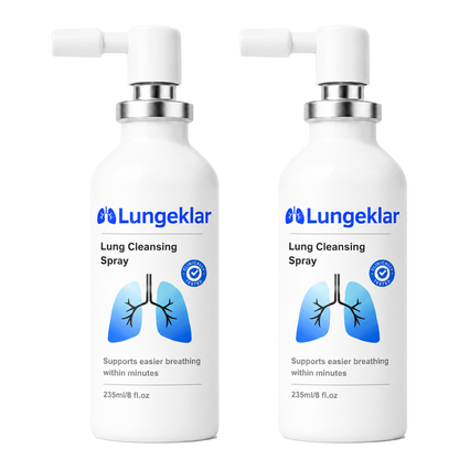 Lungeklar Lungespray | Fjerner op til 97 % af fastsiddende slim og gør det lettere at trække vejret på blot 3 dage!