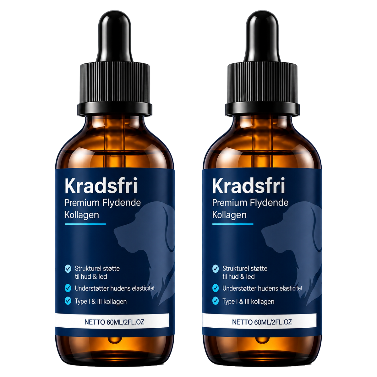 Kradsfri | Flydende Kollagen Til Hunde | Stopper Kronisk Kradsen På Kun 2 Uger