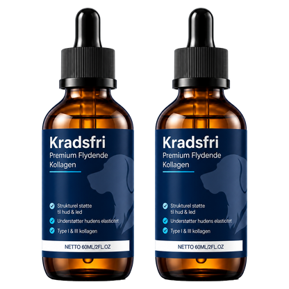Kradsfri | Flydende Kollagen Til Hunde | Stopper Kronisk Kradsen På Kun 2 Uger