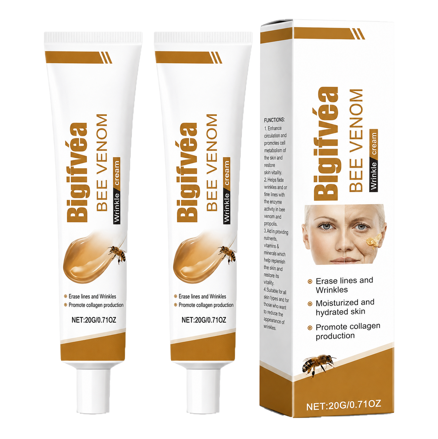 Bigifvéa Bigift-Creme | Udvisk Dybe Rynker Og Løft Slap Hud På Blot 3 Dage!
