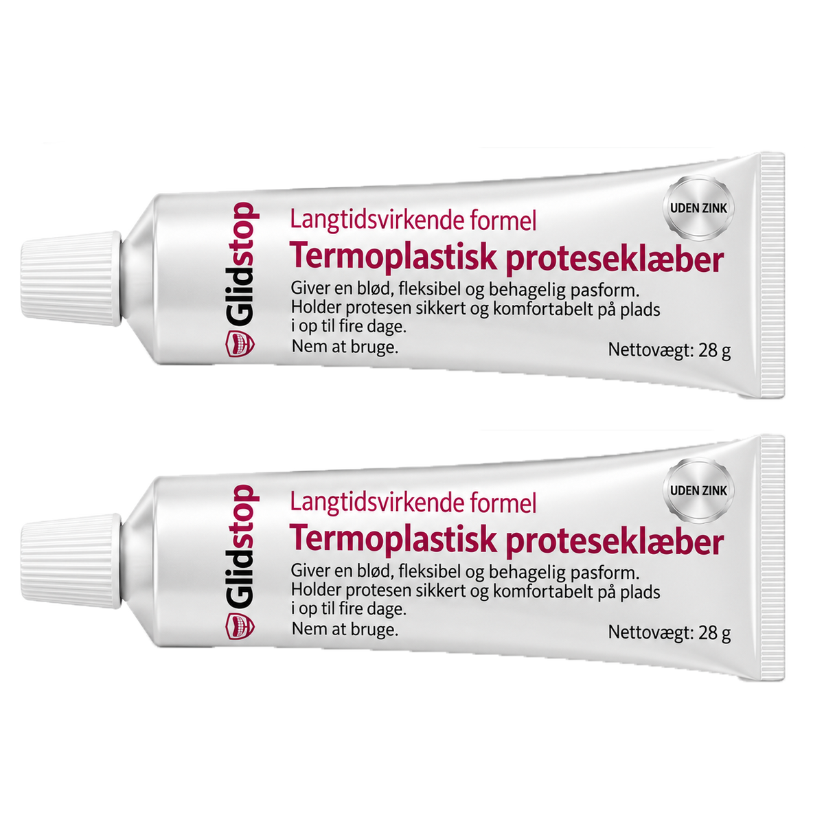 Glidstop Klæbemiddel Til Tandproteser | Smil, Tal Og Spis Uden At Bekymre Dig Om Løse Tandproteser I Op Til 4 Dage!