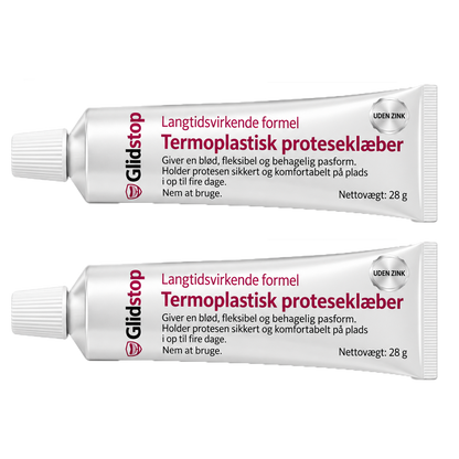 Glidstop Klæbemiddel Til Tandproteser | Smil, Tal Og Spis Uden At Bekymre Dig Om Løse Tandproteser I Op Til 4 Dage!