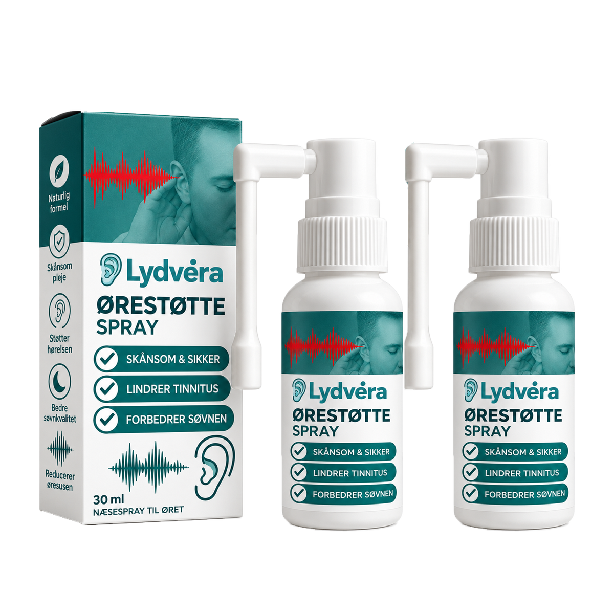 Lydvéra Ørepleje-Spray | Hør Op Til 99% Bedre På Kun 72 Timer