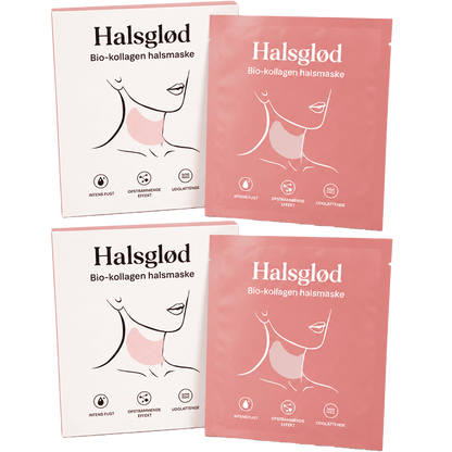 Halsglød | Reducer Halsrynker Og Løs Hud På 3 Timer Med Marin Bio-Kollagen Maske