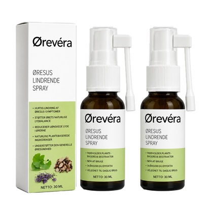 Ørevéra Tinnitus Spray | Dæmper, Beroliger Og Letter Ringen For Ørerne Med Op Til 98% På 24 Timer!