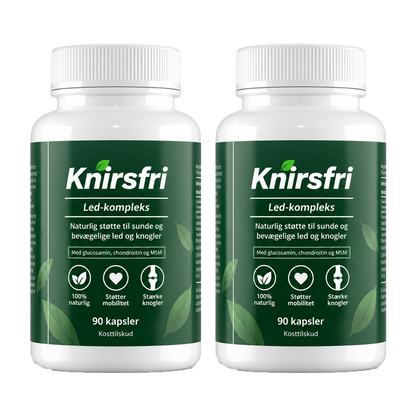 Knirsfri Led-Kompleks – Den komplette formel med UC-II-kollagen, hyaluronsyre, MSM & Boswellia