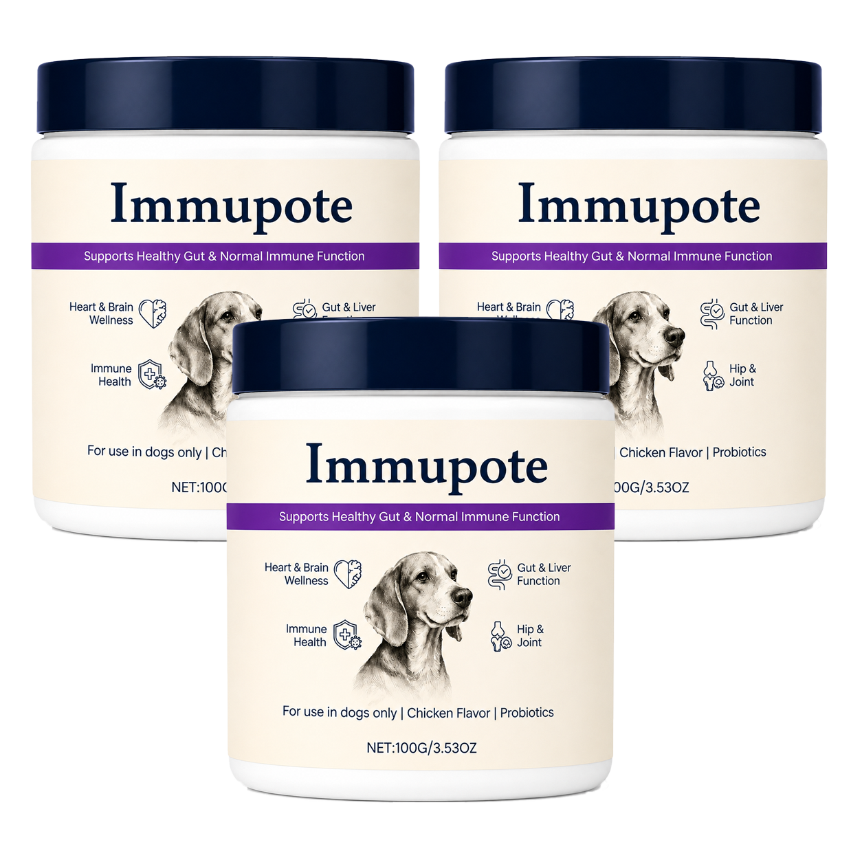 ImmuPaw | Turkey Tail + Probiotika-formel
