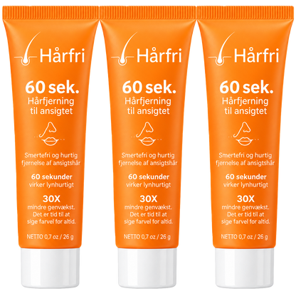 Hårfri | Fjerner Ansigtshår Permanent På Bare 60 Sekunder!