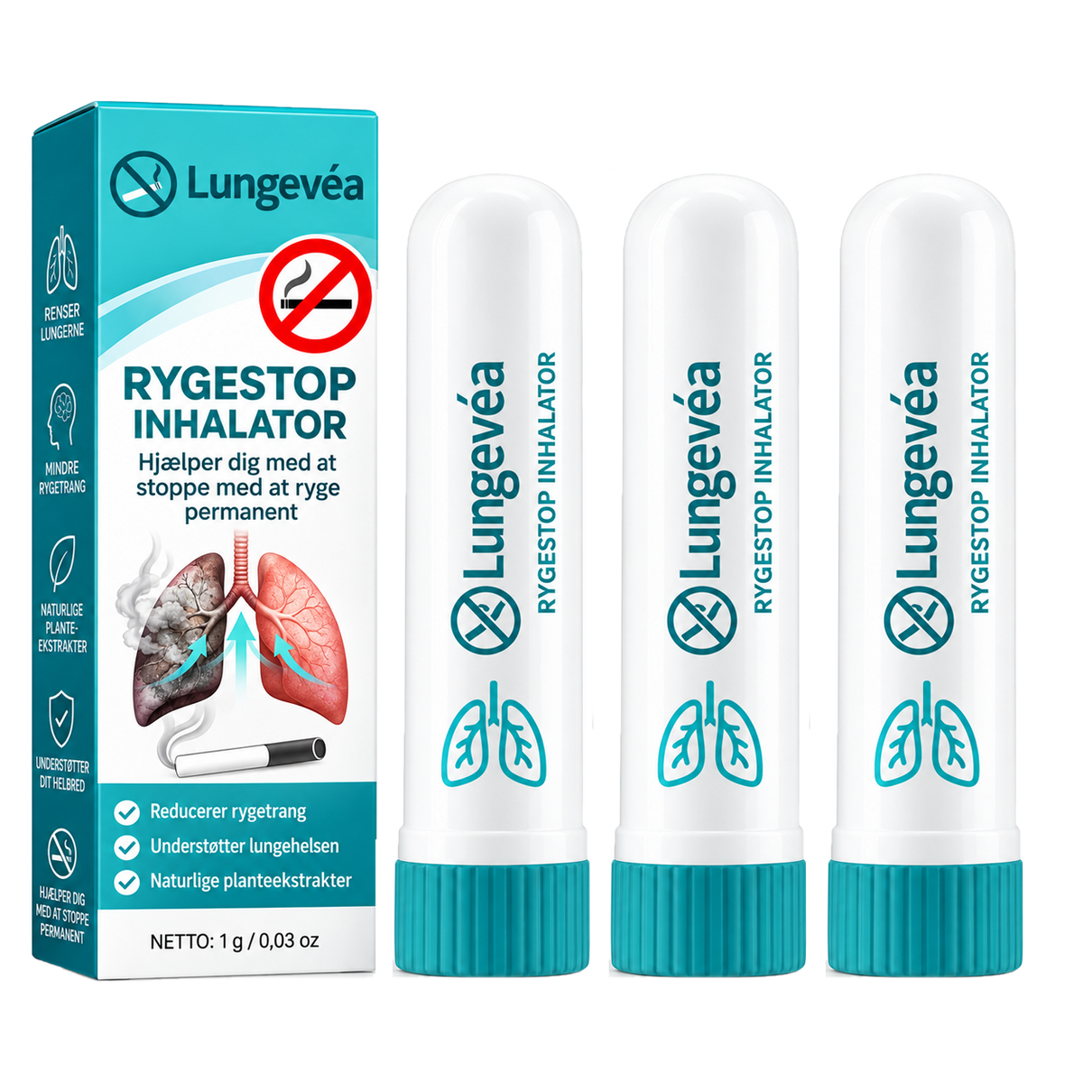 Lungevéa Inhalator | Reducer Trangen Til Nikotin Og Hjælper Dig Med At Stoppe