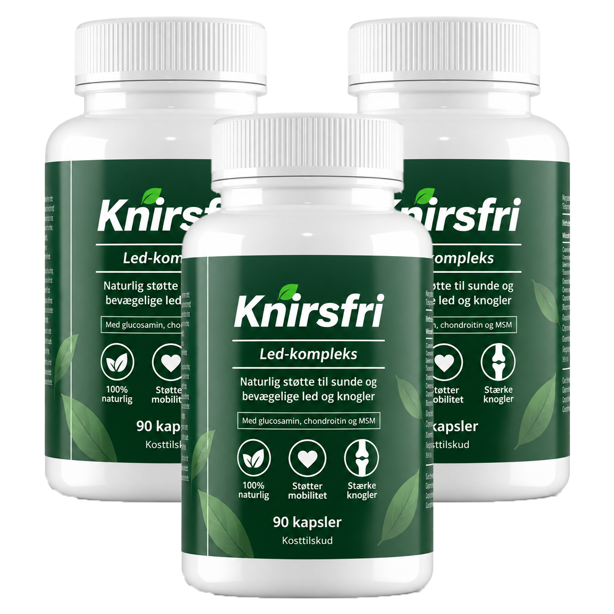 Knirsfri Led-Kompleks – Den komplette formel med UC-II-kollagen, hyaluronsyre, MSM & Boswellia
