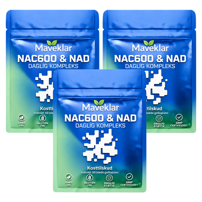 Maveklar – Klar Lever, Flad Mave Og Friske Morgener — 600 mg NAC I Kokosolie Dagligt